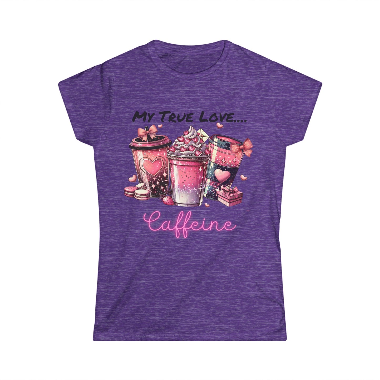 Female T-Shirt - Valentine - My True Love...Caffeine (1)