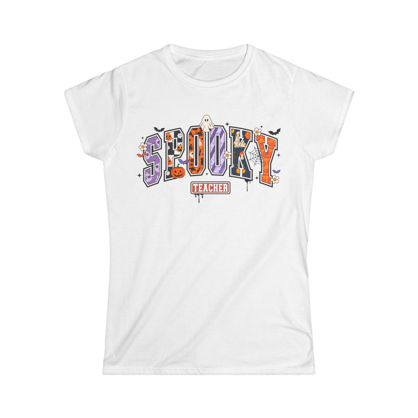 Female T-Shirt - Teacher / Halloween - Spooky Teacher (01a)