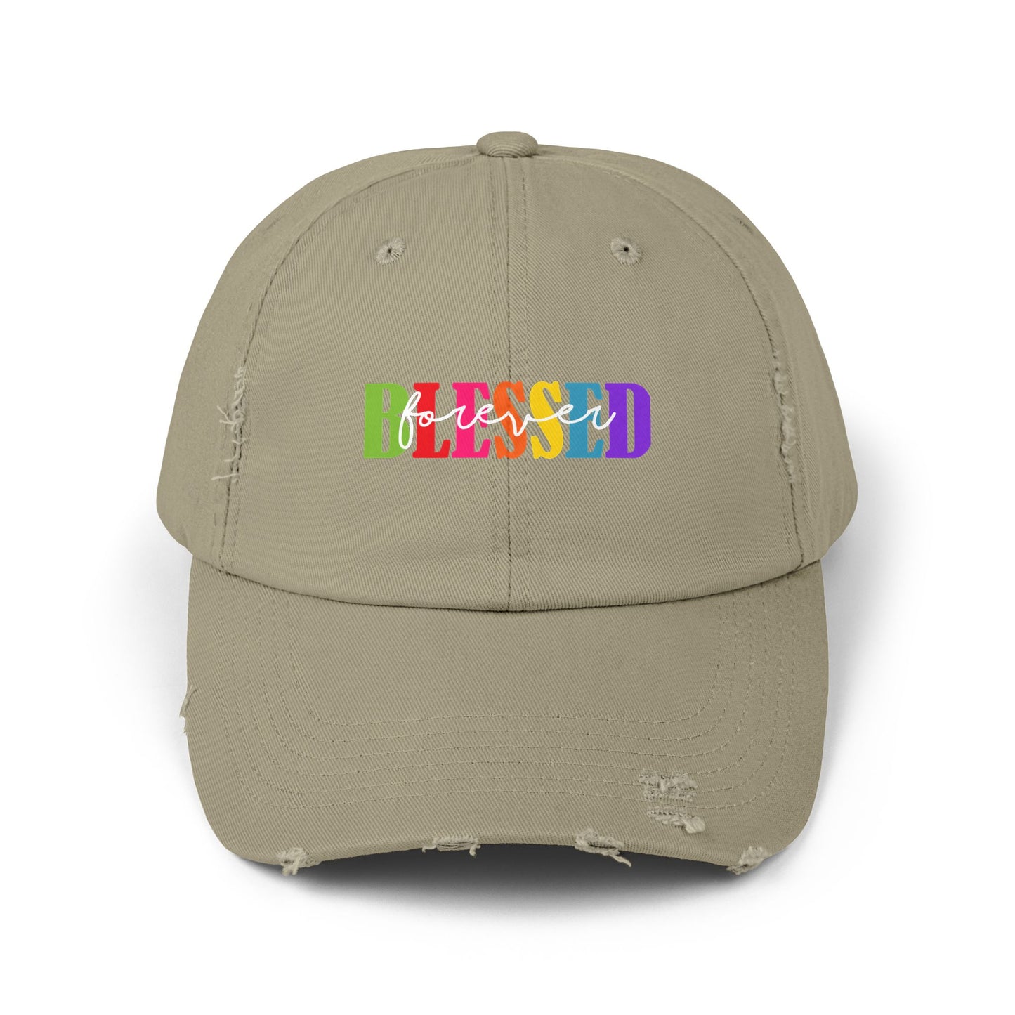 Distressed Cap - Faith - Blessed Forever (1)