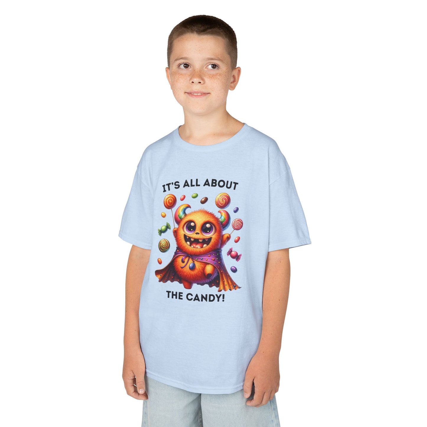 Child Tee - Halloween / Monster - It's all about the Candy! (01a)