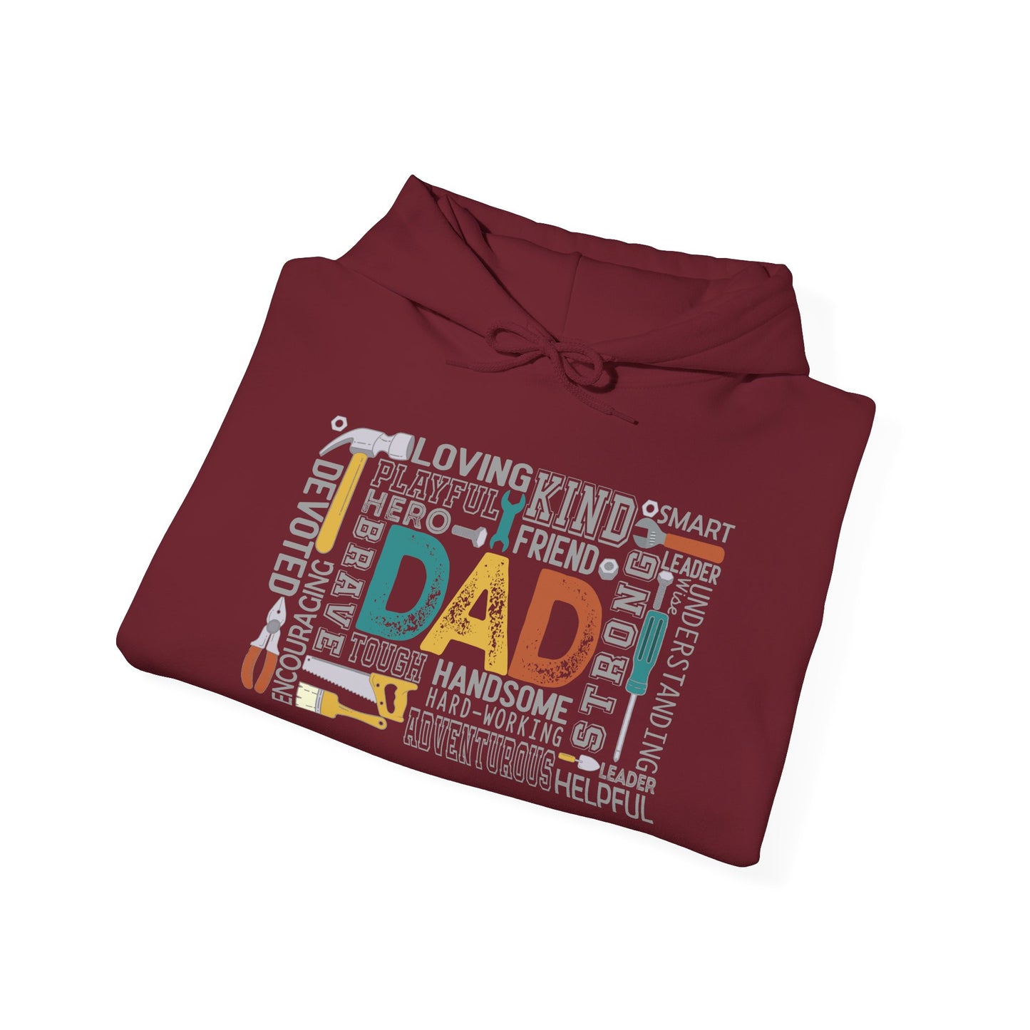 Hoodie - Dad - Handyman Dad (1) - Light Writing
