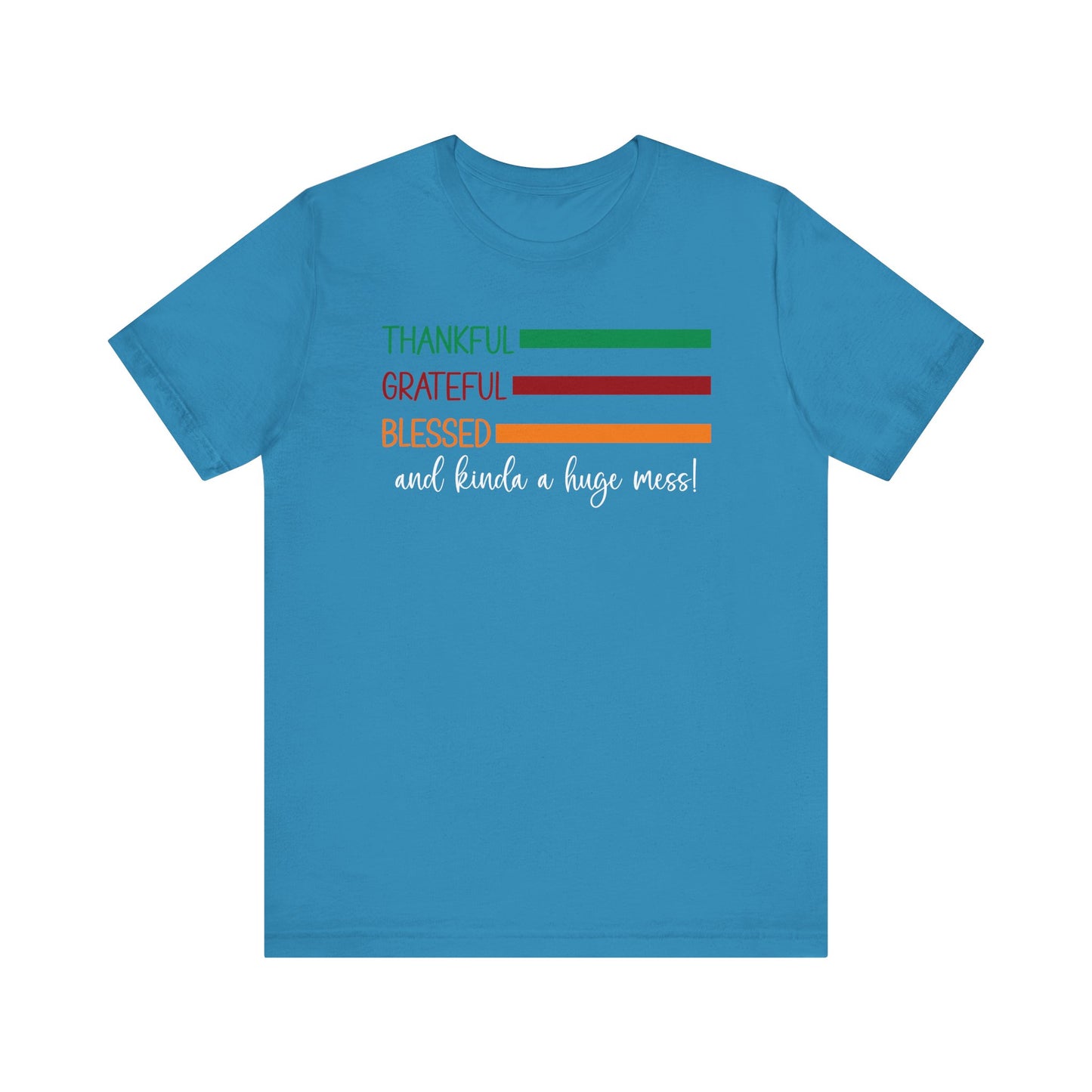 T-shirt - Christian - Thankful, Grateful, Blessed & Crazy (1a)