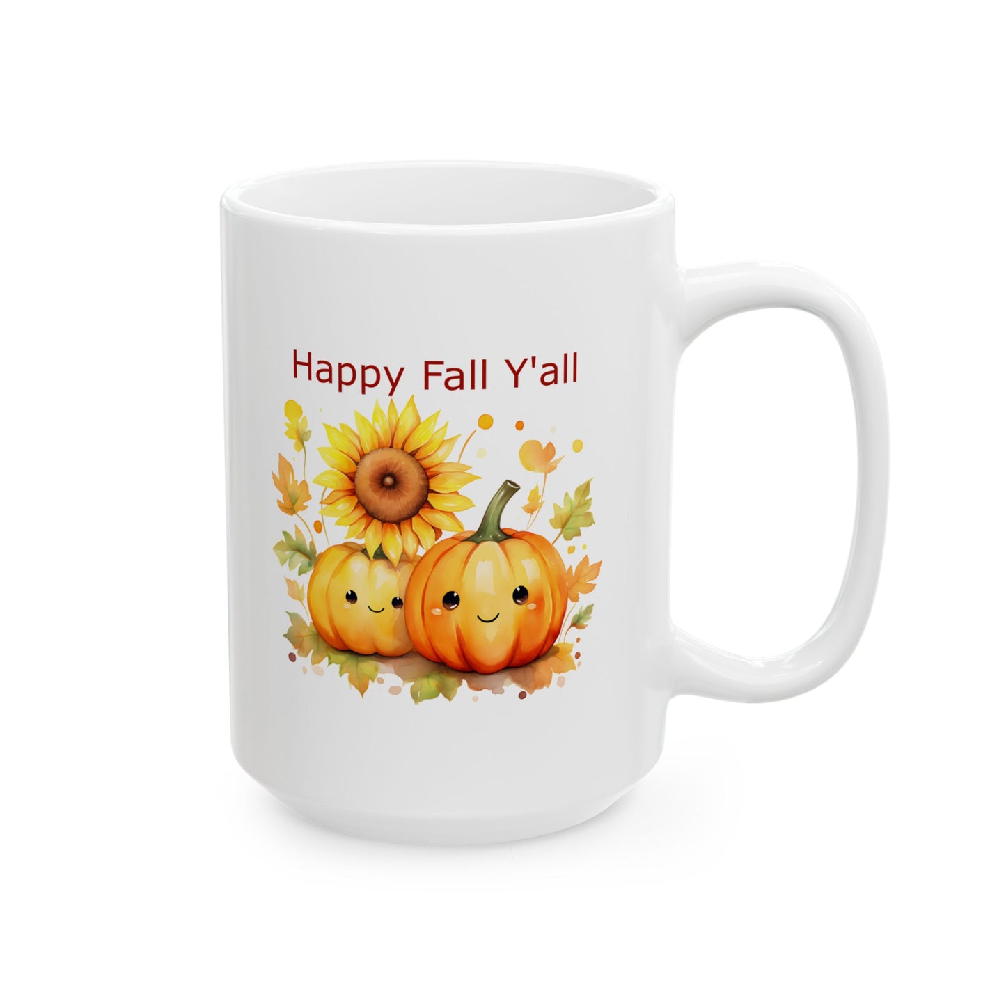 Ceramic Mug - Autumn - Happy Fall Y'all (1b)
