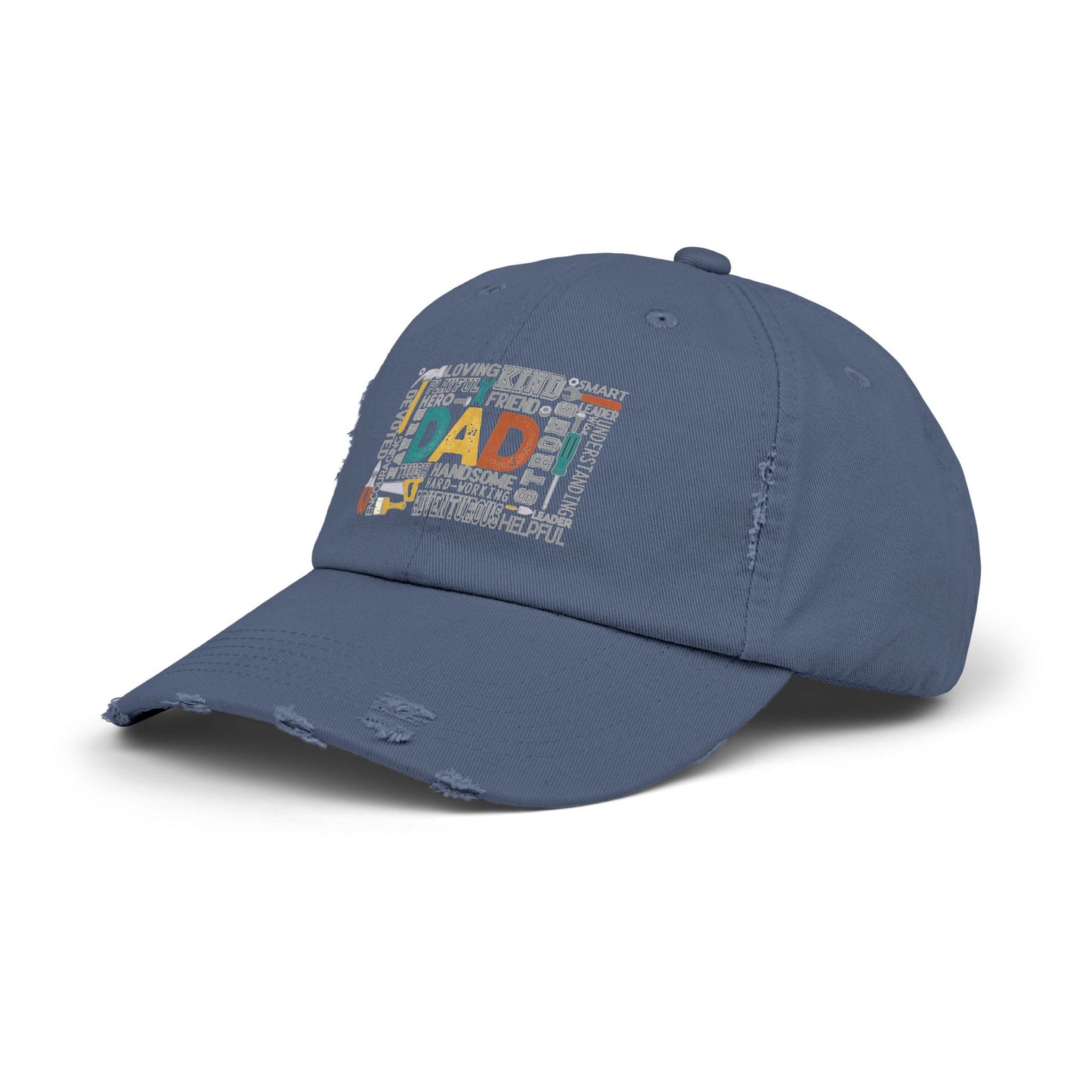 Distressed Cap - Dad - Handyman Dad (1) - Light Writing