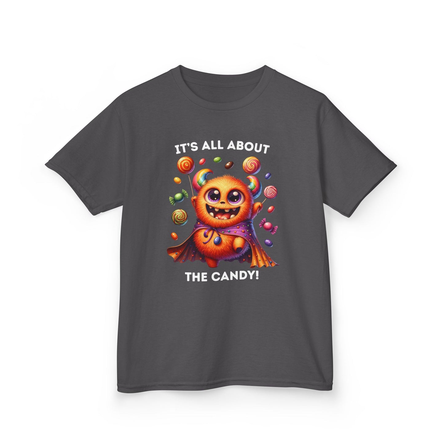 Child Tee - Halloween / Monster - It's all about the Candy! (01a)