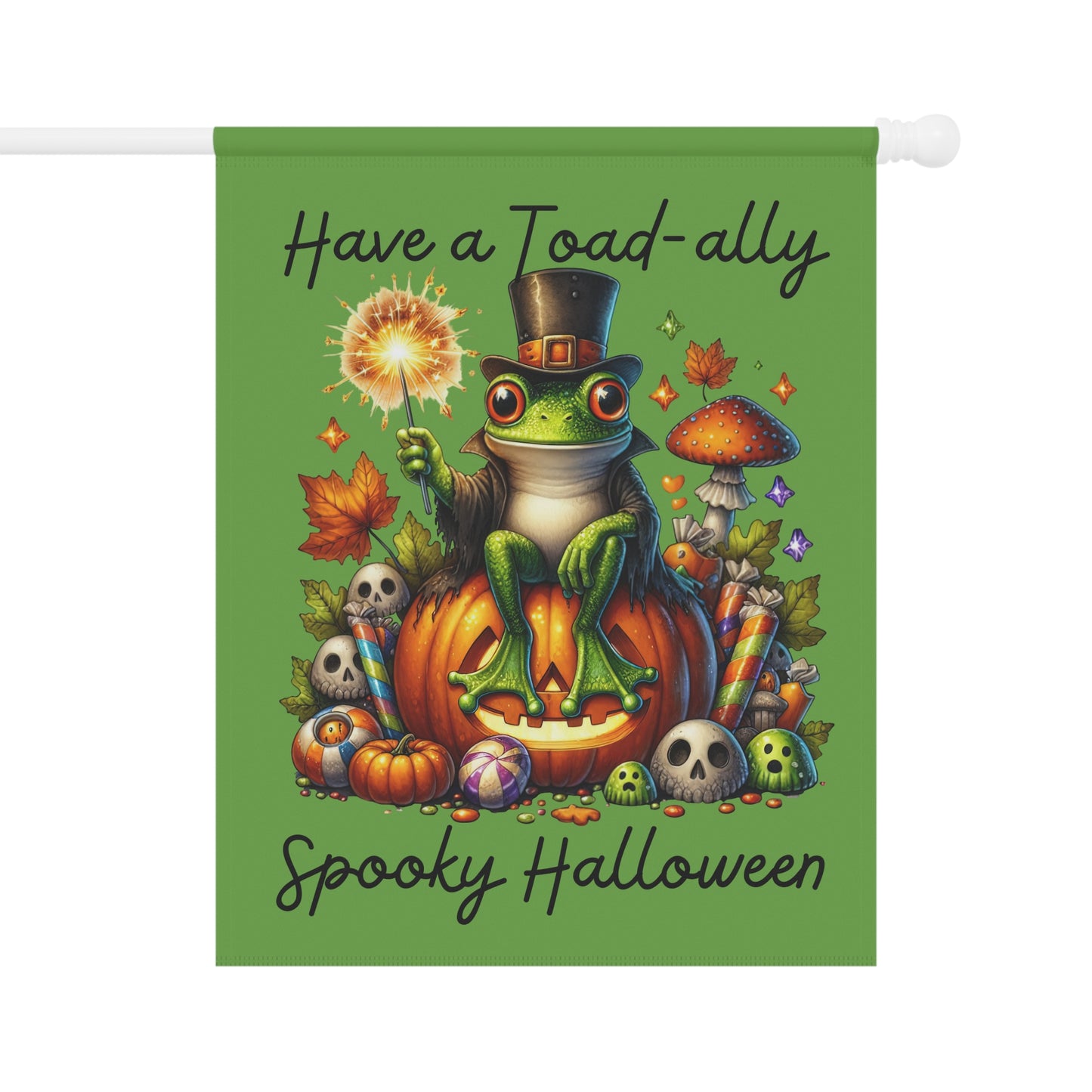 Garden Flag - Halloween - Toad-ally Spooky Halloween (01a)