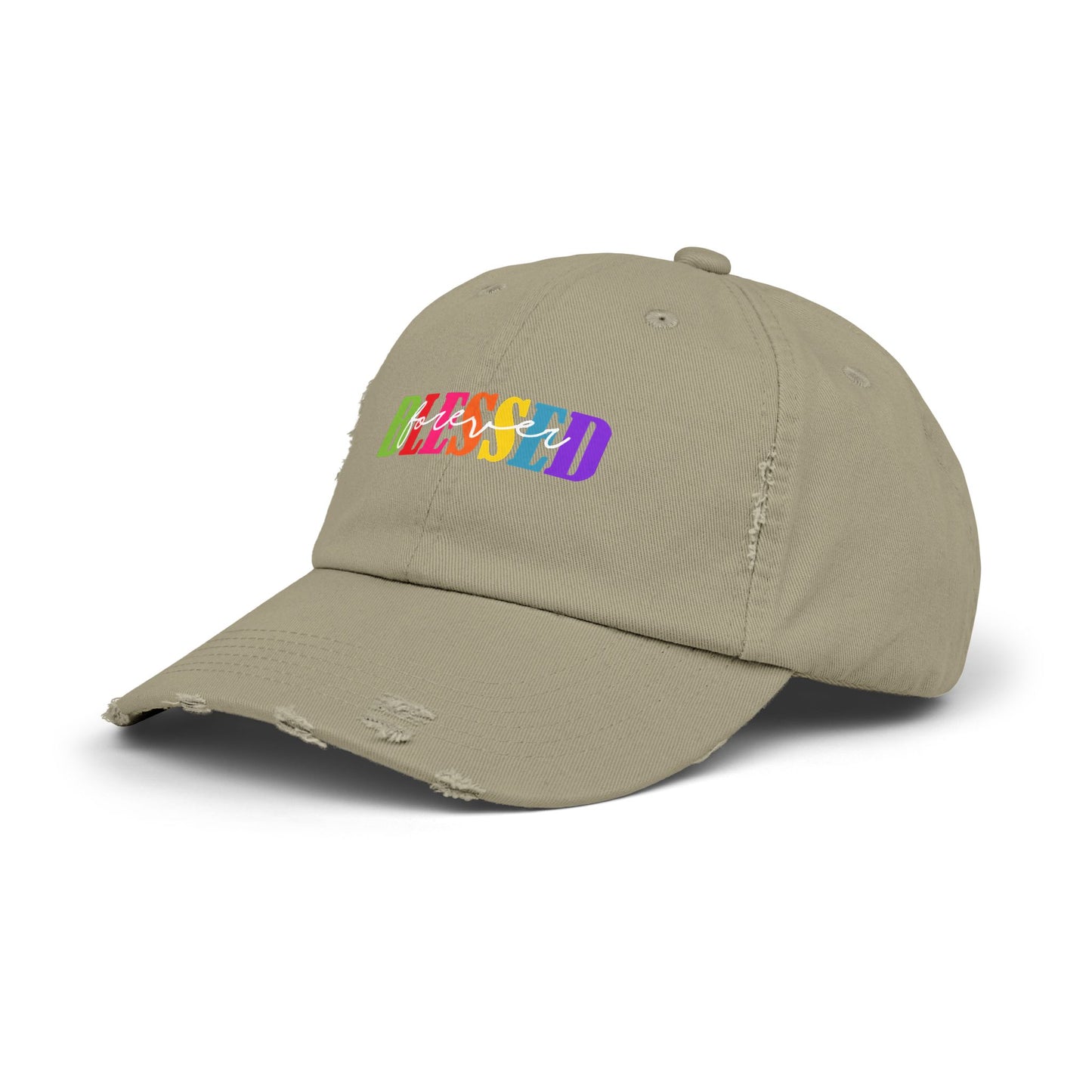 Distressed Cap - Faith - Blessed Forever (1)