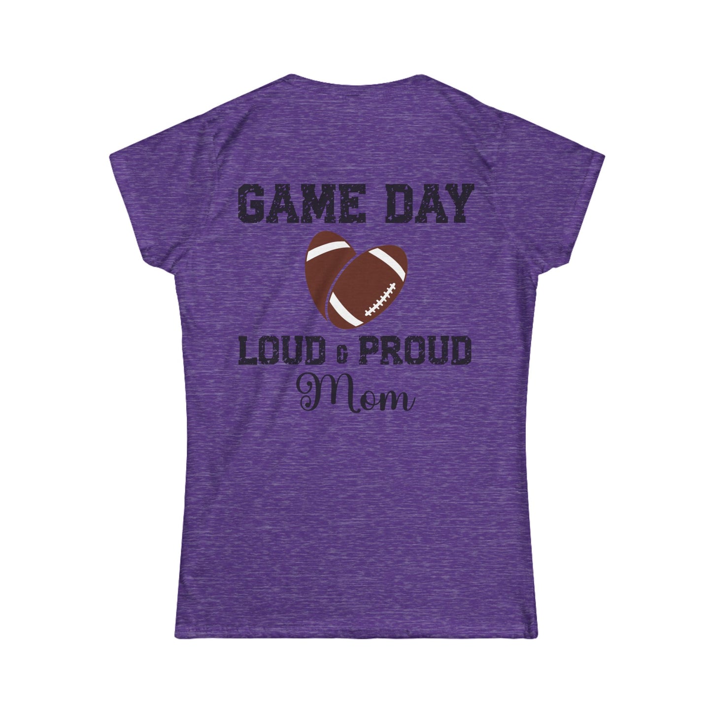 Female T-Shirt - Football - Loud & Proud Mom (01a)