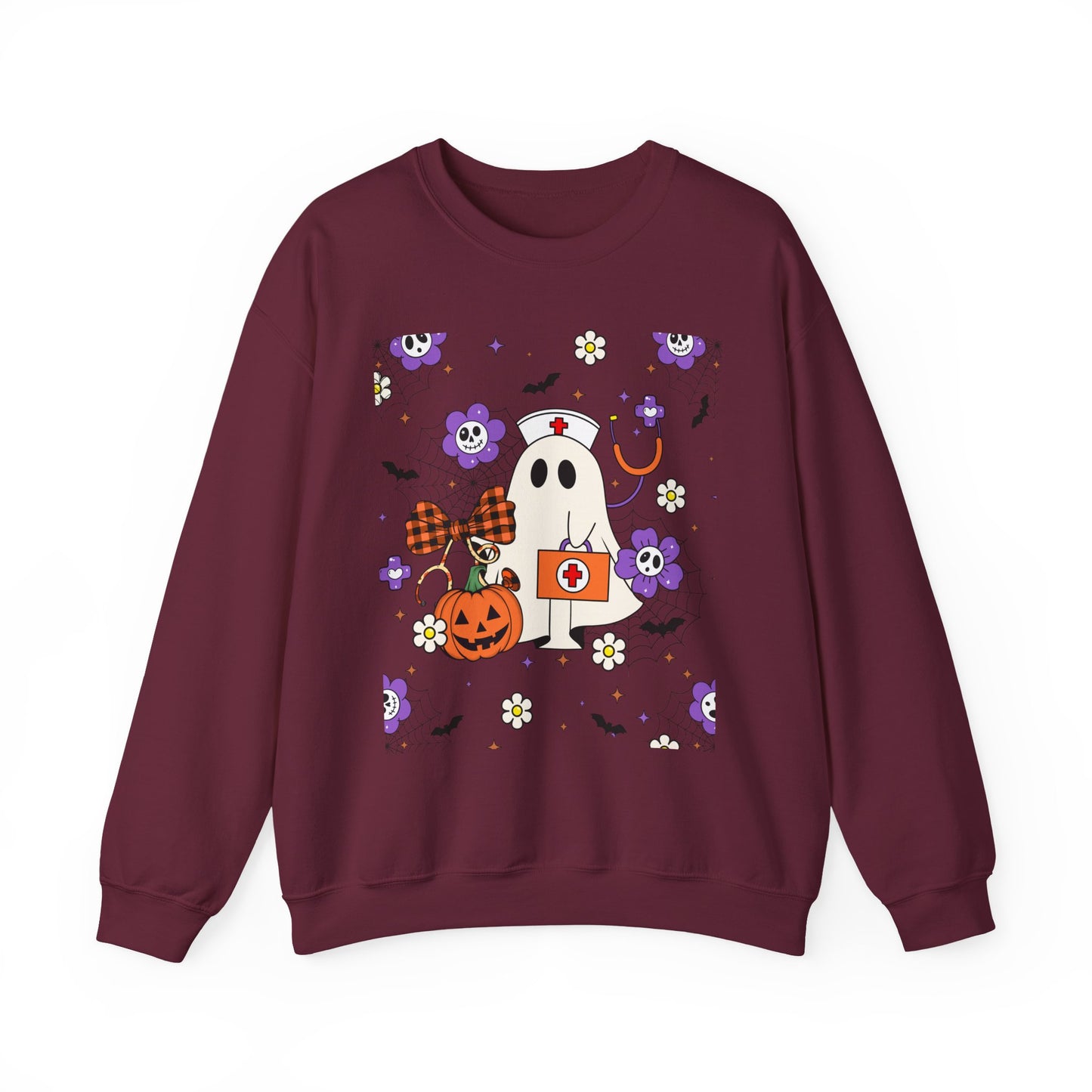 Sweatshirt - Medical / Halloween Ghost with Medical Stuff (01a)