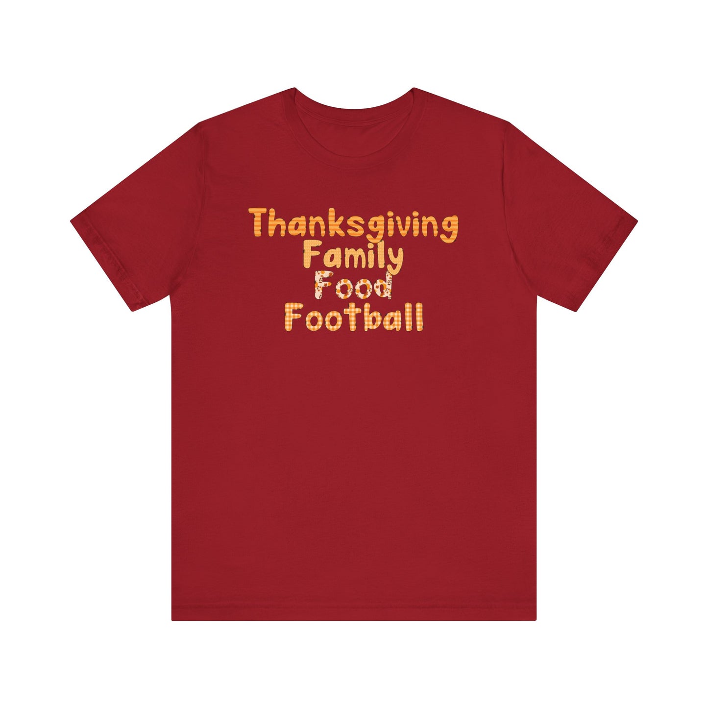 T-shirt - Thanksgiving - Family Food Football (01a)