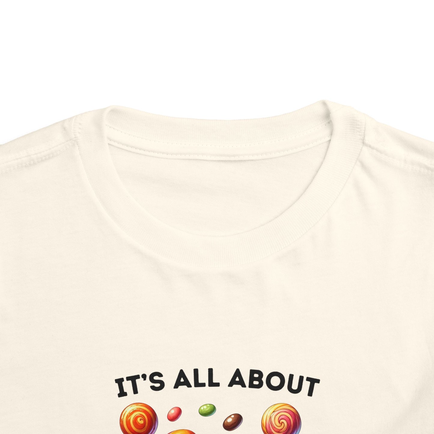 Toddler Tee - Halloween / Monster - It's all about the Candy! (01a)