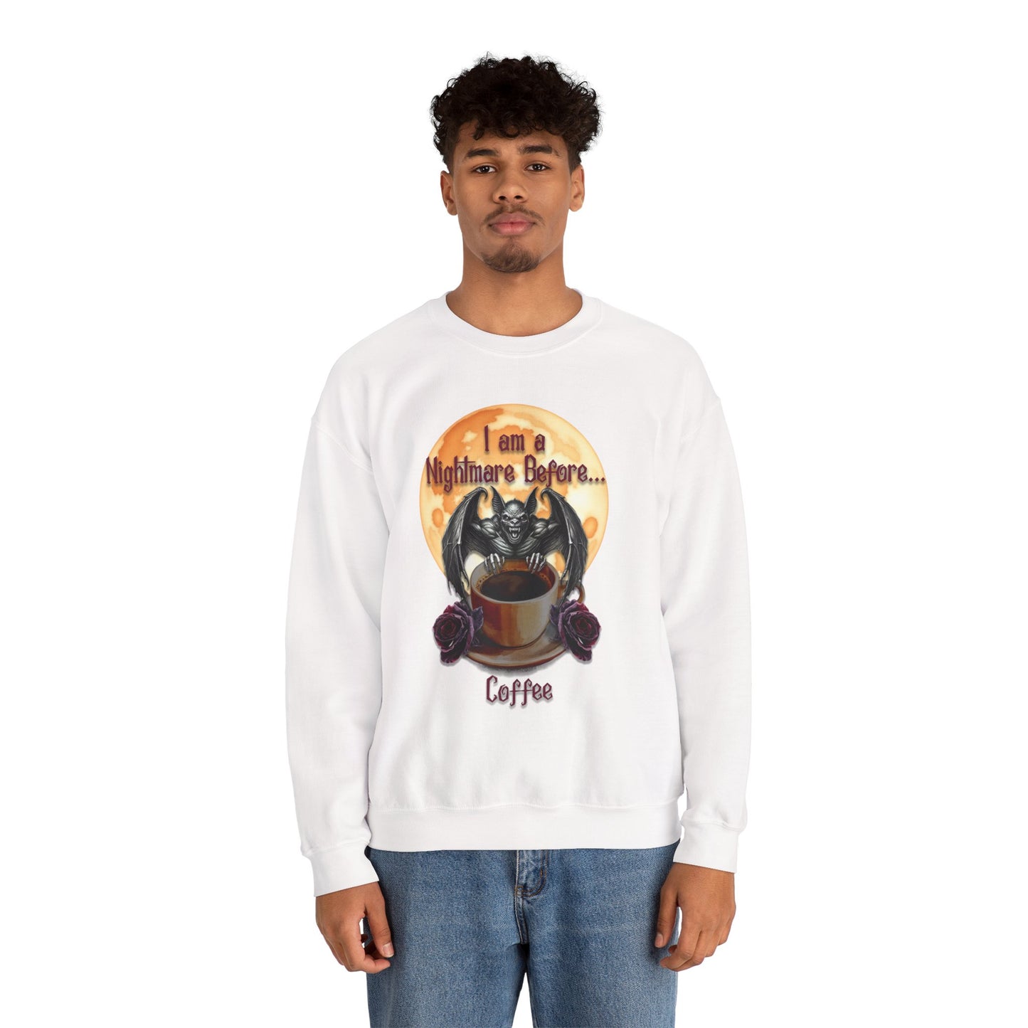 Sweatshirt - Halloween - Nightmare Before Coffee (1a) - Front Only