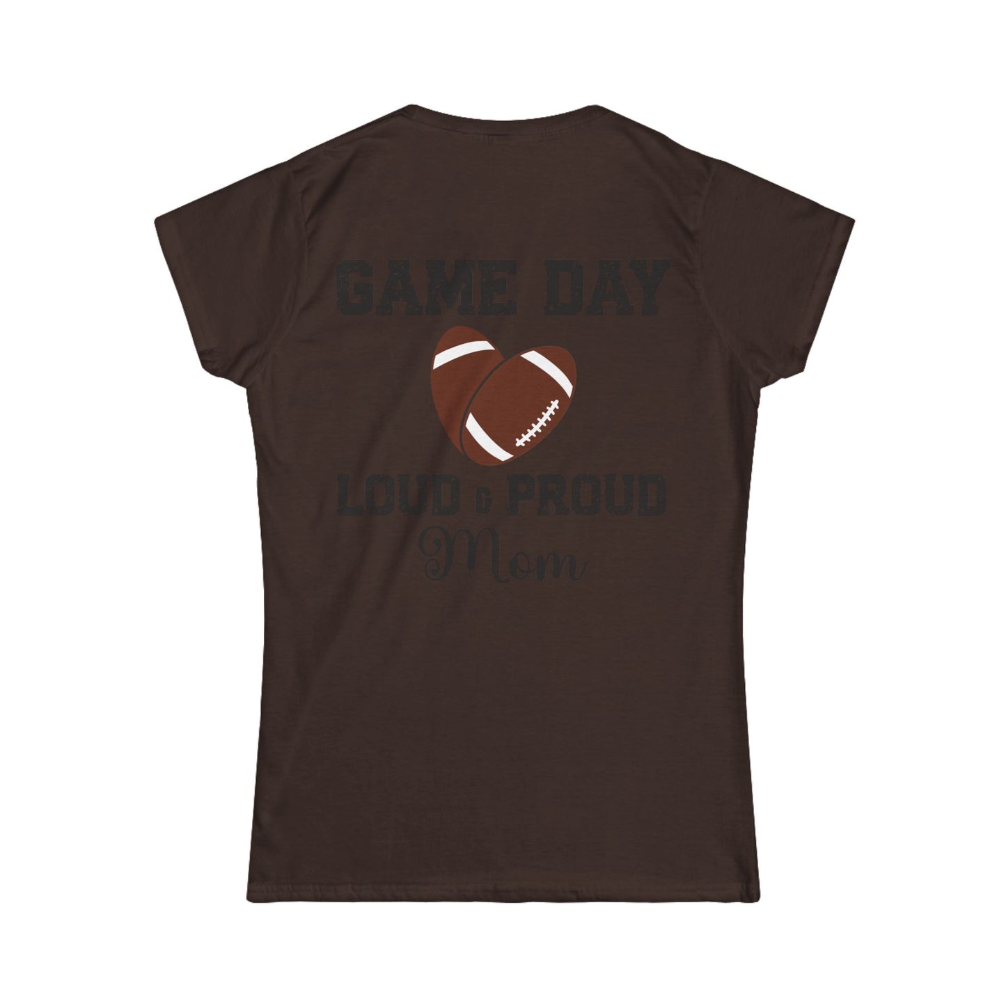 Female T-Shirt - Football - Loud & Proud Mom (01a)