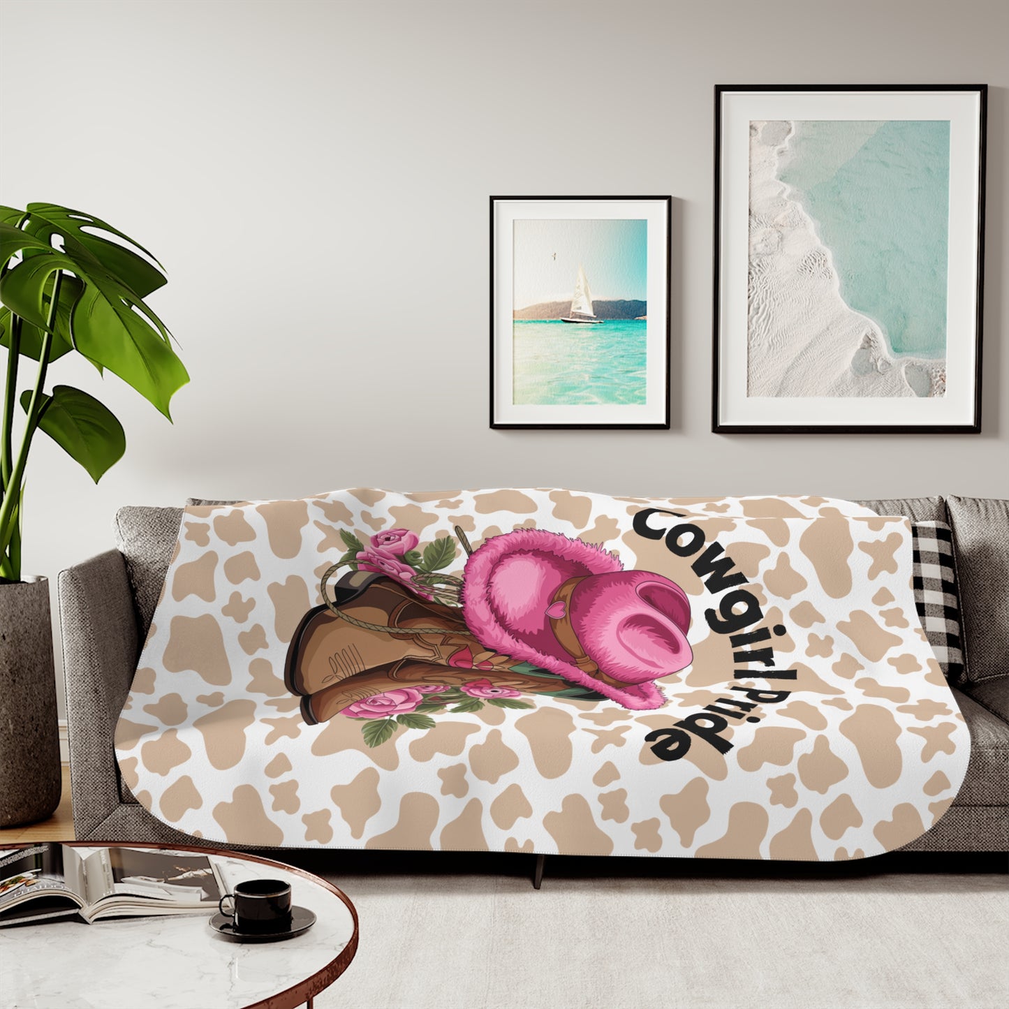Sherpa Blanket - Cowgirl Pride