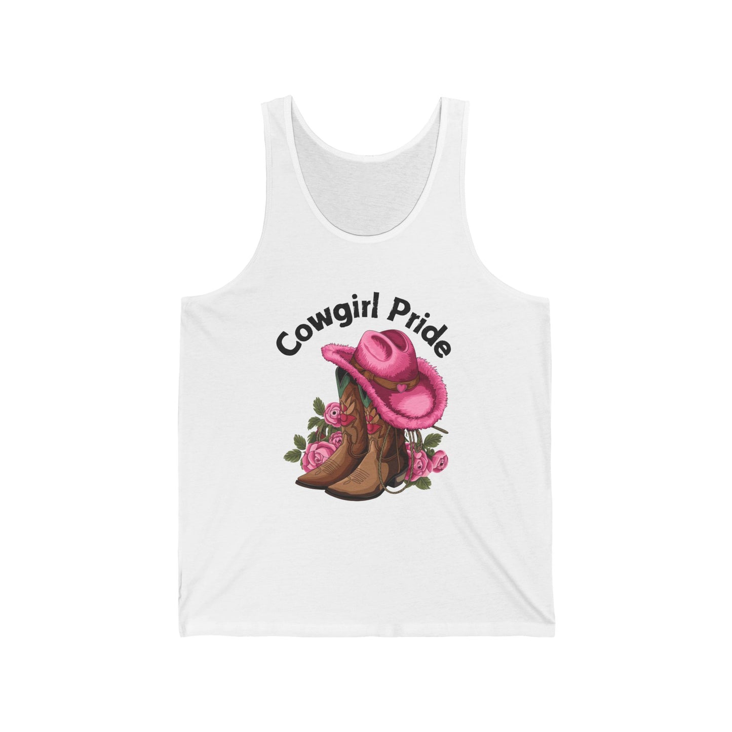Female Tank Top - Cowgirl Pride (1) - Black Writing
