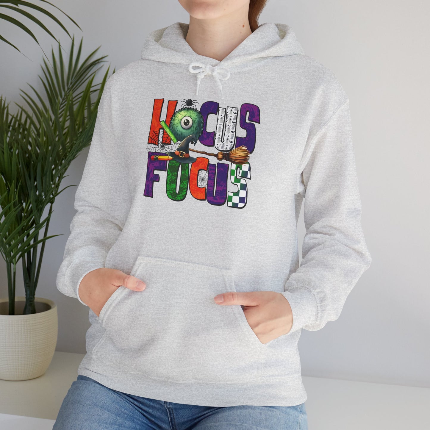 Heavy Blend Hoodie - Teacher/Halloween - Hocus Focus (01a)