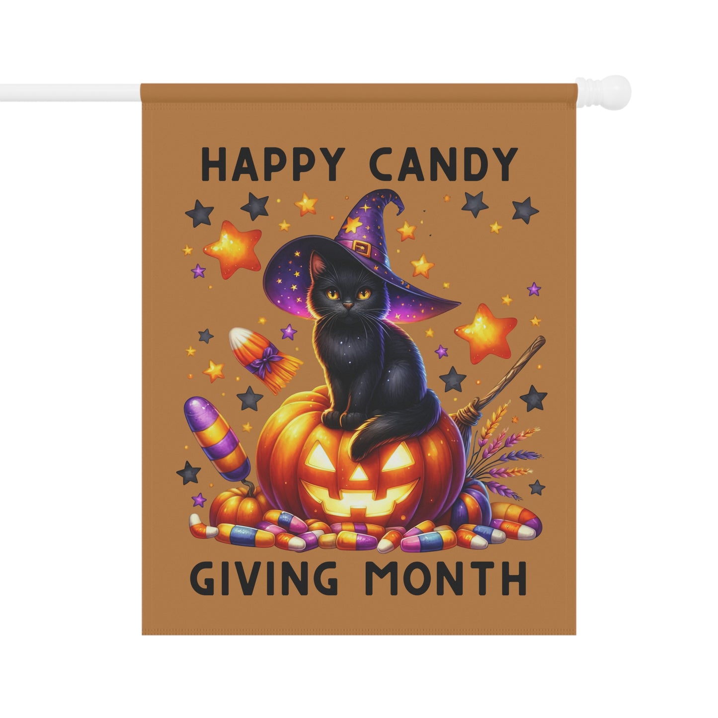 Garden Flag - Halloween - Happy Candy Giving Month (03a)
