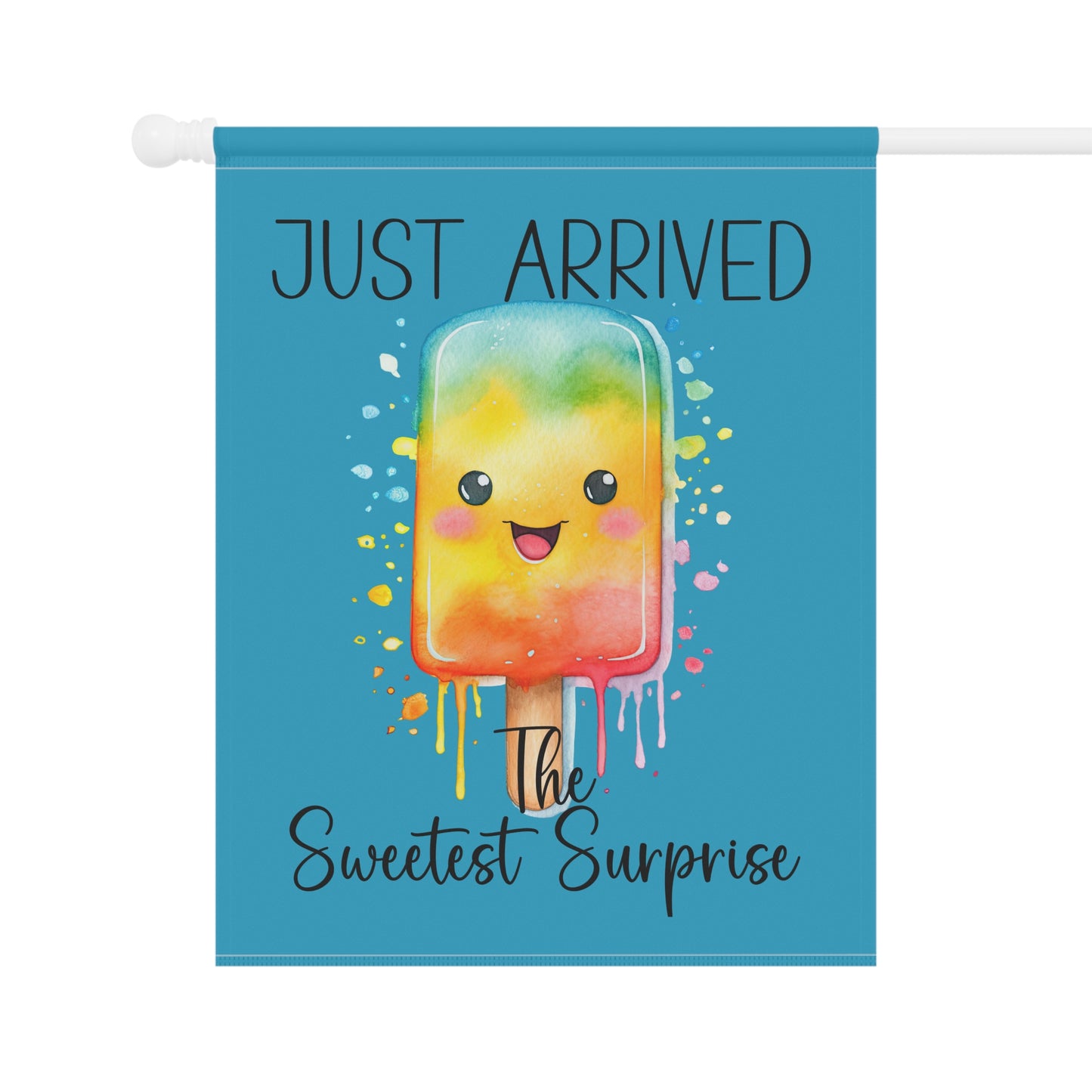 Garden Flag - Baby - Just Arrived...The Sweetest Surprise (01a)