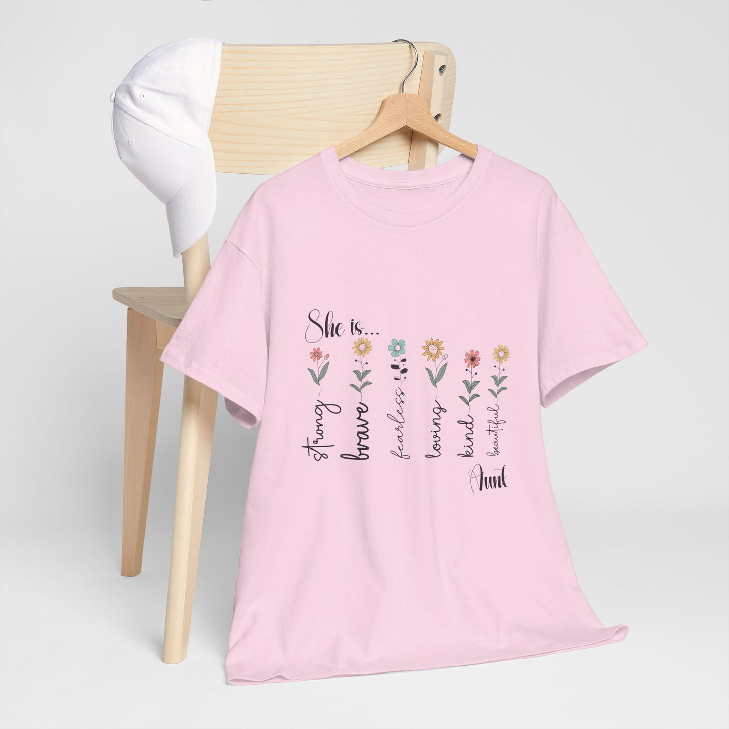 T-Shirt – Aunt - Strong, Brave, Beautiful Floral Design