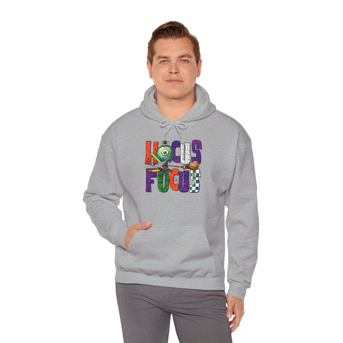 Heavy Blend Hoodie - Teacher/Halloween - Hocus Focus (01a)