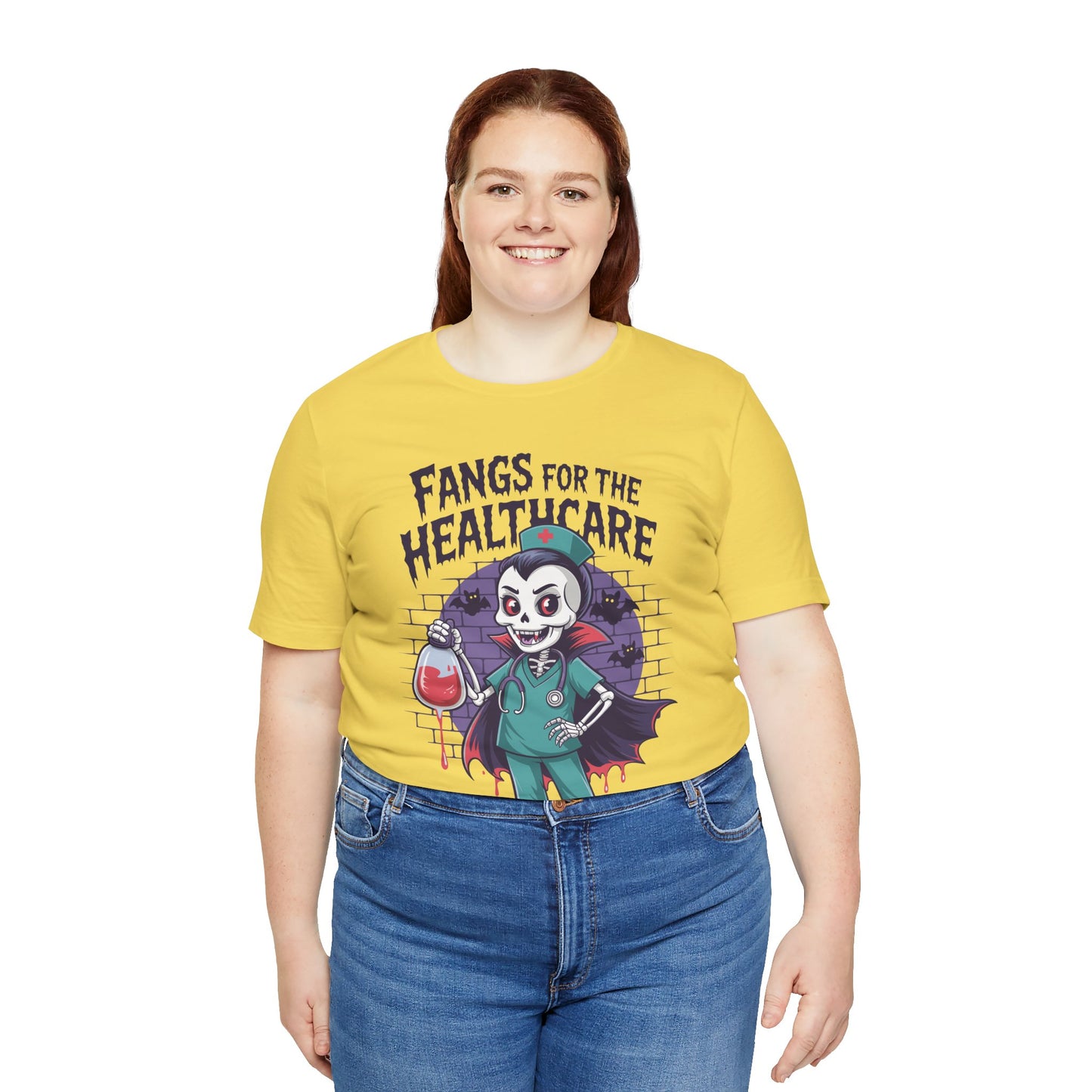 T-Shirt - Medical / Halloween - Fangs for the Healthcare (01a)