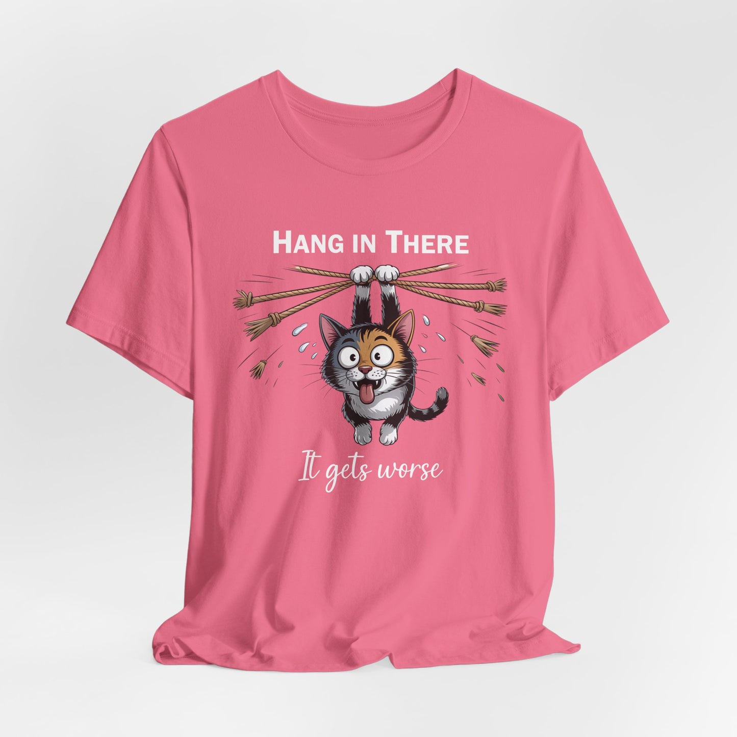 T-Shirt - Animal - Cat - Hang in there (1b)