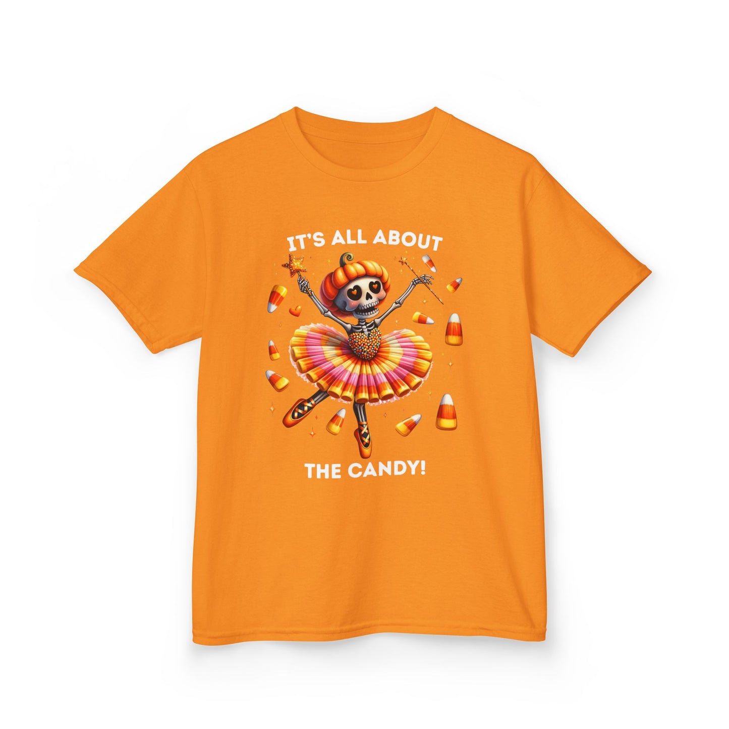 Child Tee - Halloween / Ballet Skeleton - It's all about the Candy! (02a)
