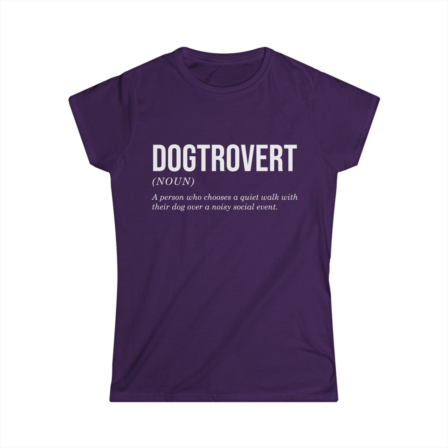 Female T-Shirt - Animal Lover - Dogtrovert (1b)
