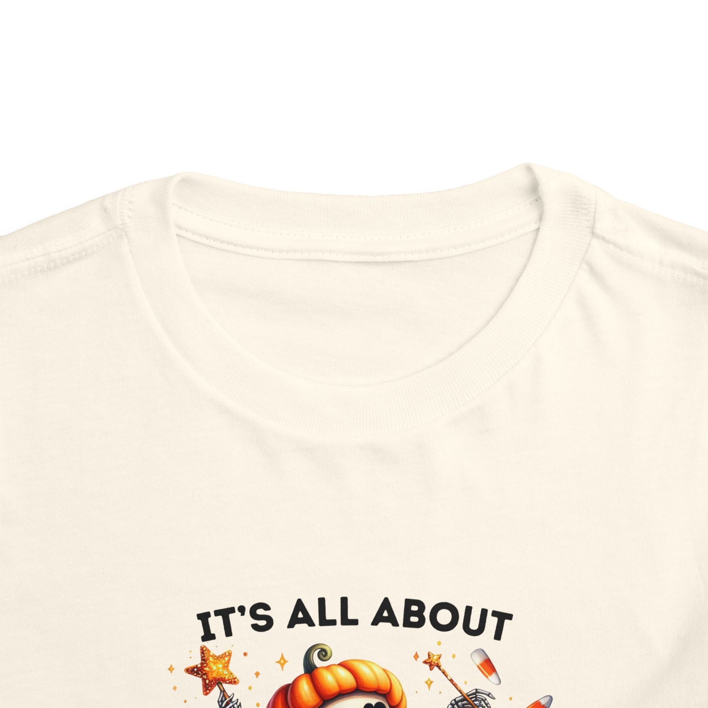 Toddler Tee - Halloween / Ballet Skeleton - It's all about the Candy! (01a)