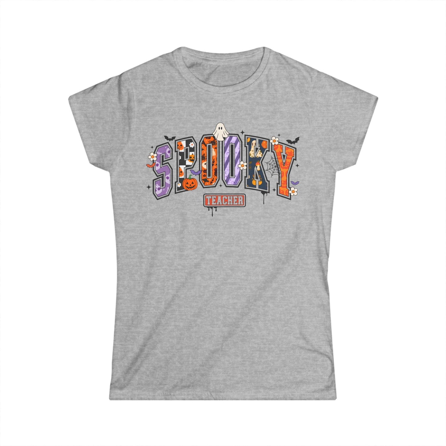 Female T-Shirt - Teacher / Halloween - Spooky Teacher (01a)