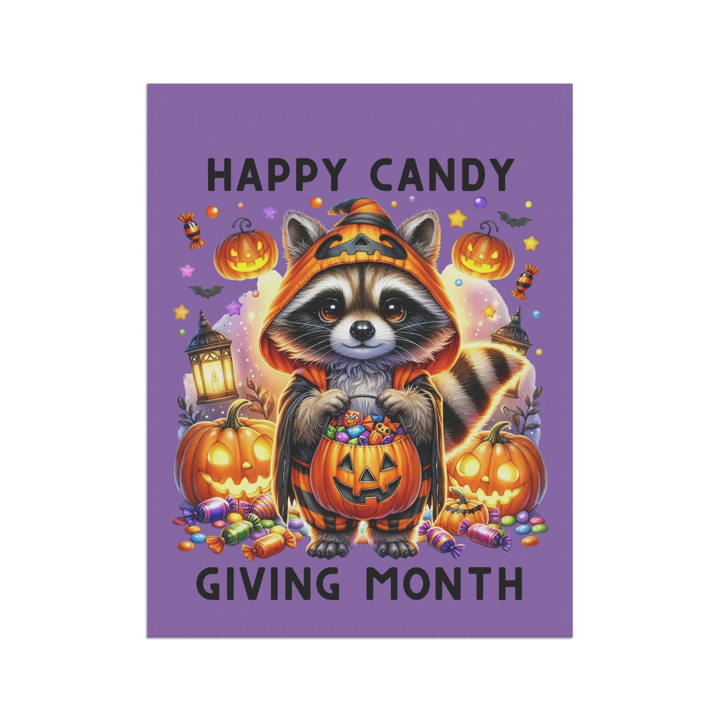 Garden Flag - Halloween - Happy Candy Giving Month (01a)