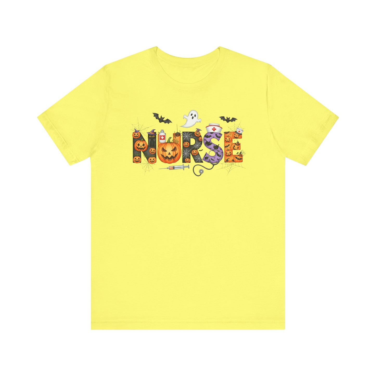 T-Shirt - Nurse / Halloween - Nurse w Halloween Decor (01a)