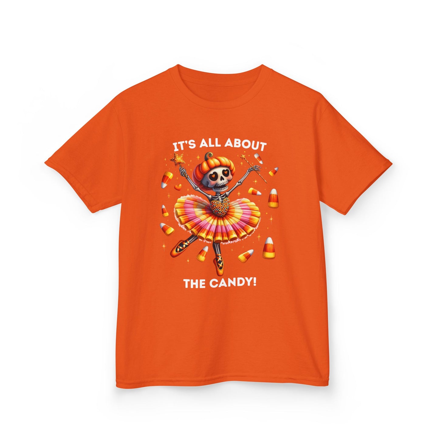 Child Tee - Halloween / Ballet Skeleton - It's all about the Candy! (02a)