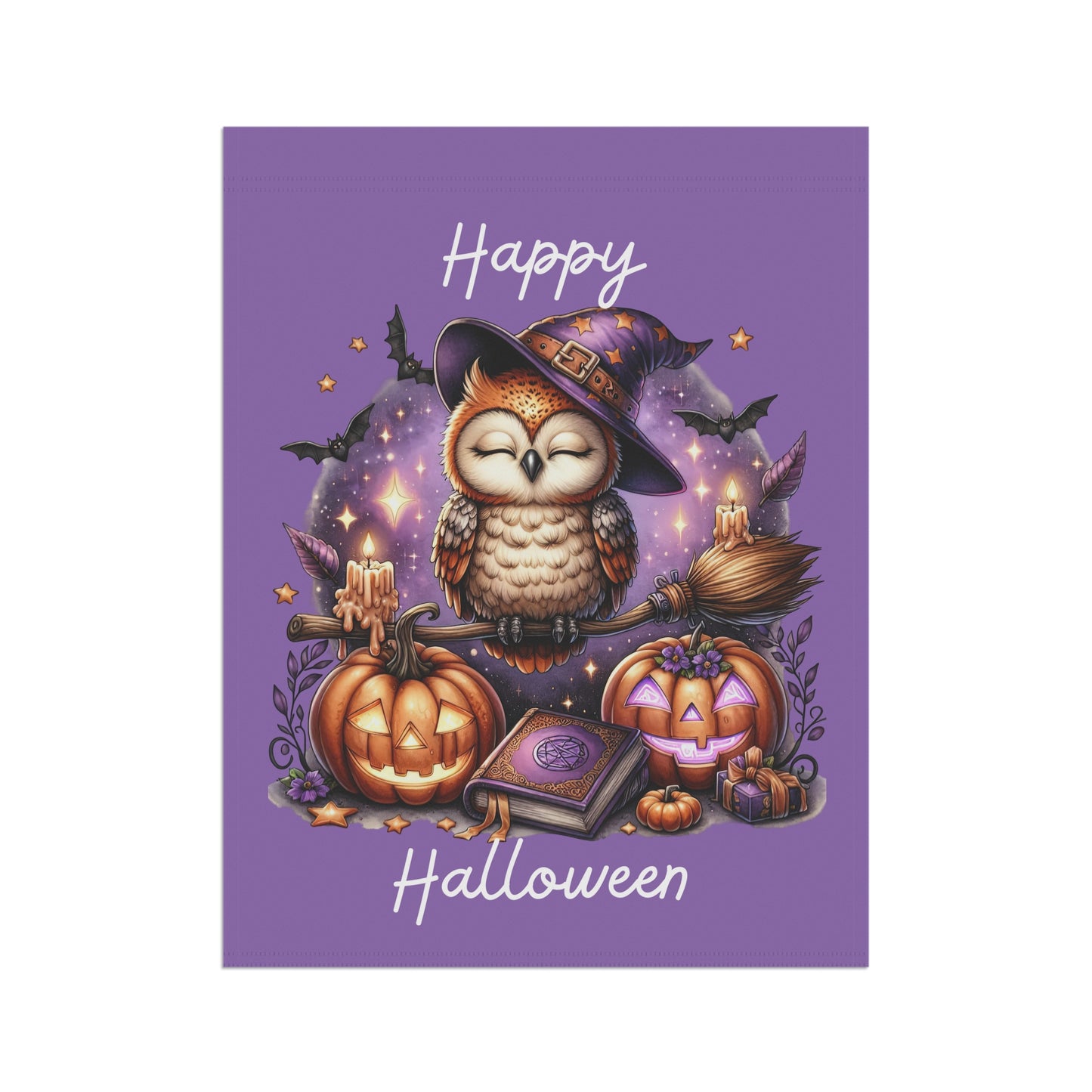 Garden Flag - Halloween - Happy Halloween (02a)