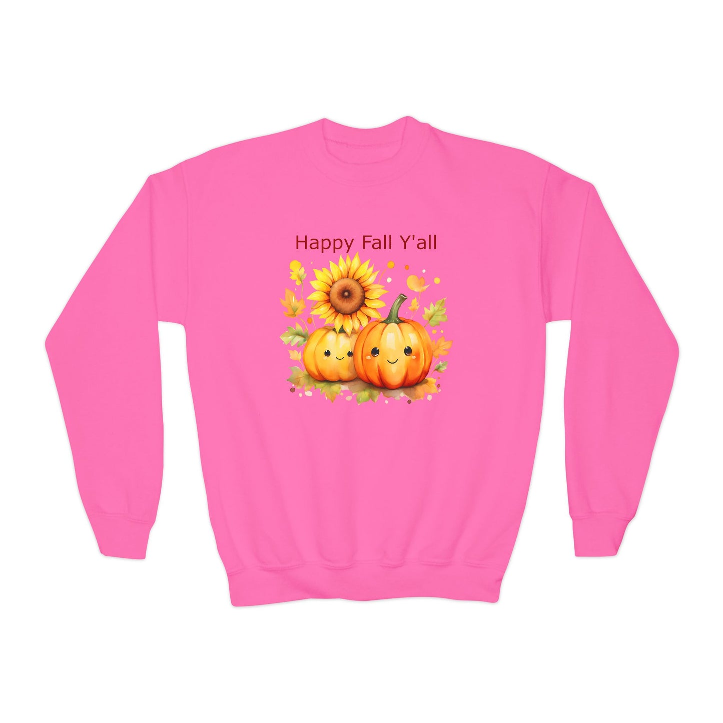 Child Sweatshirt - Autumn - Happy Fall Y'All (01)