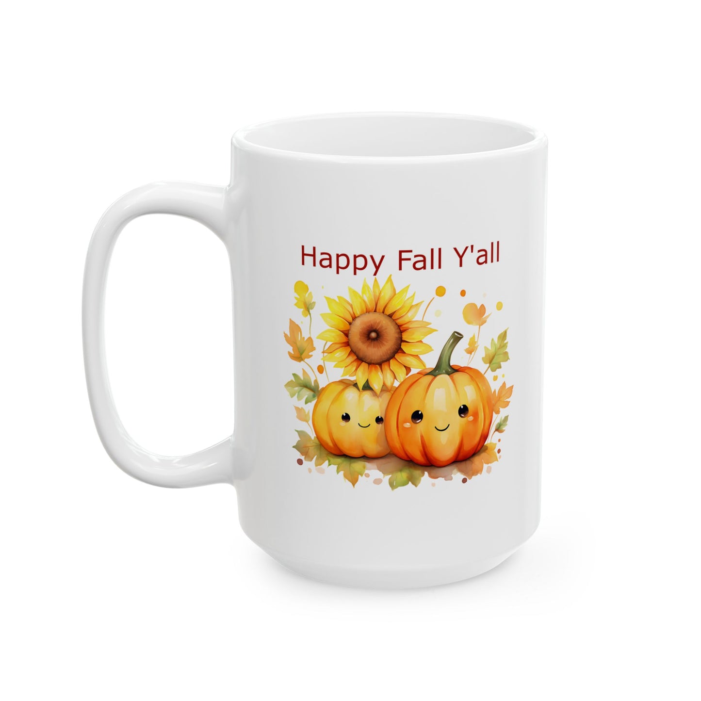 Ceramic Mug - Autumn - Happy Fall Y'all (1b)