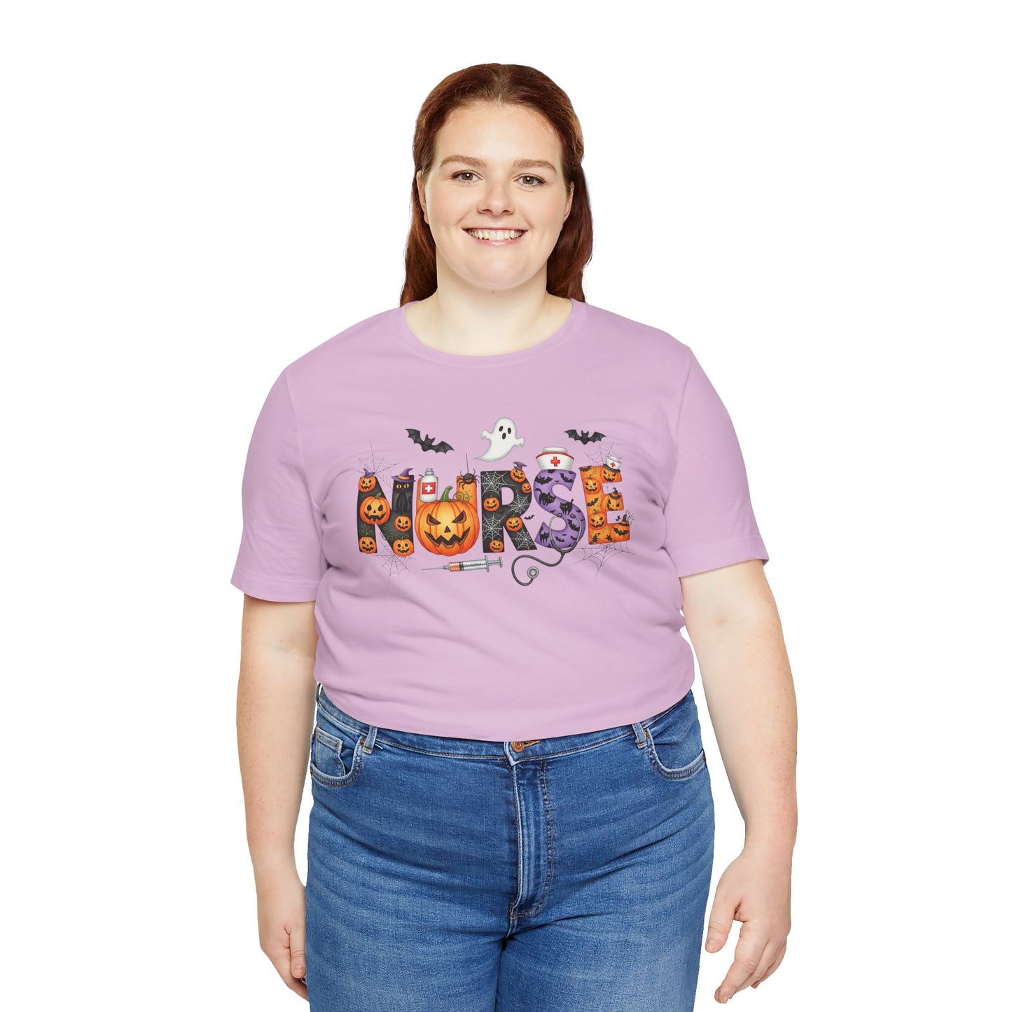T-Shirt - Nurse / Halloween - Nurse w Halloween Decor (01a)