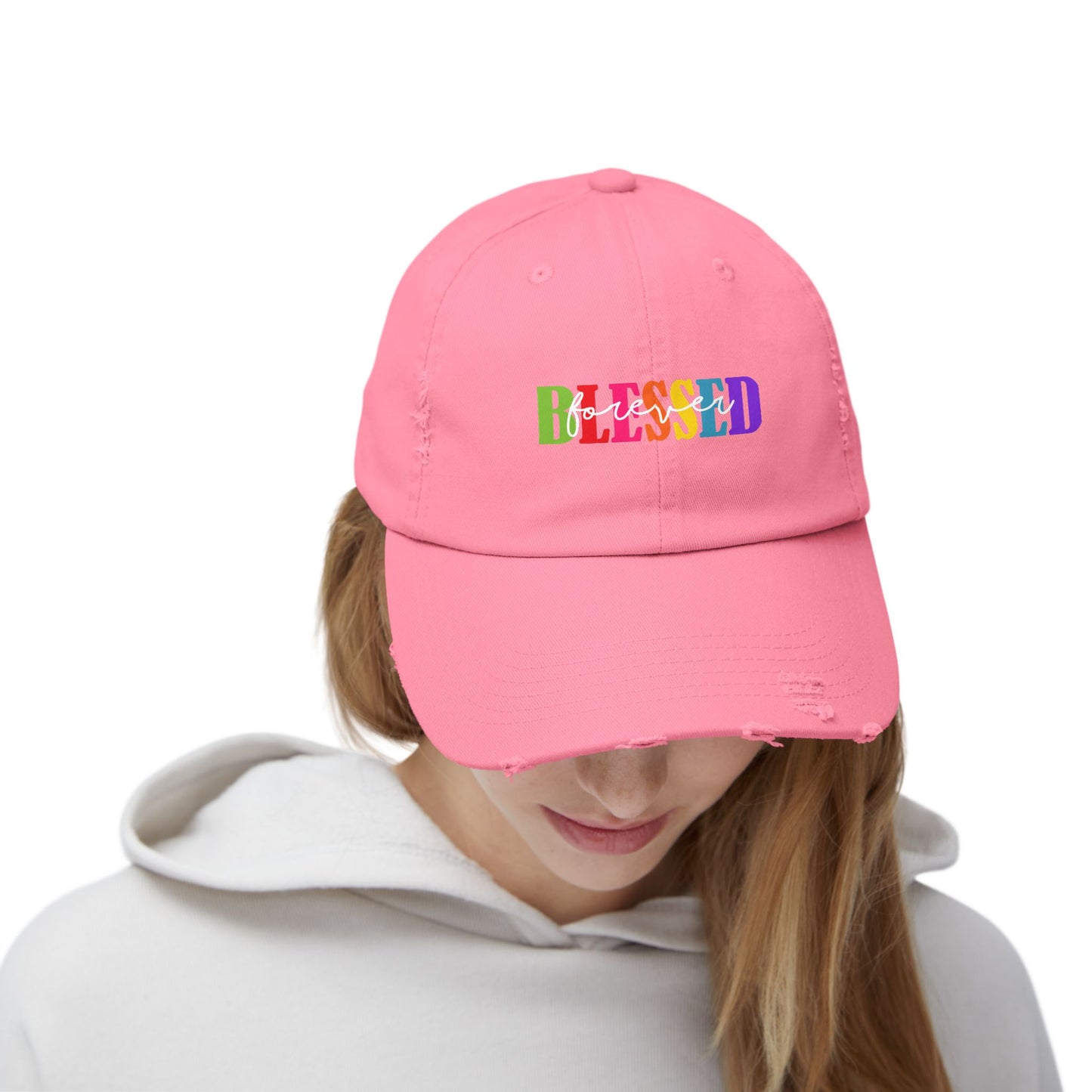 Distressed Cap - Faith - Blessed Forever (1)
