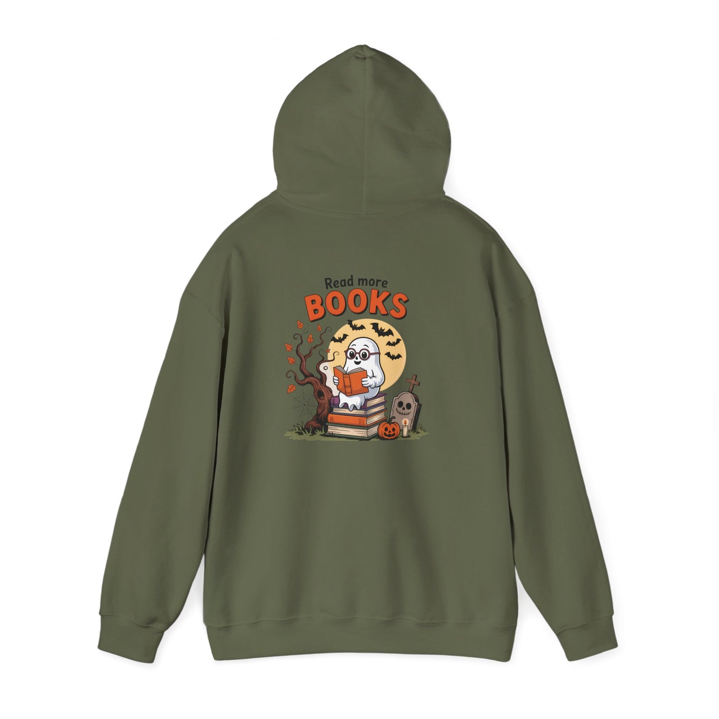 Heavy Blend Hoodie - Teacher/Halloween - Read More Books (01a)