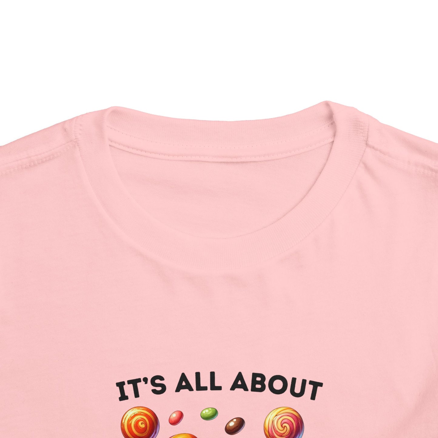 Toddler Tee - Halloween / Monster - It's all about the Candy! (01a)