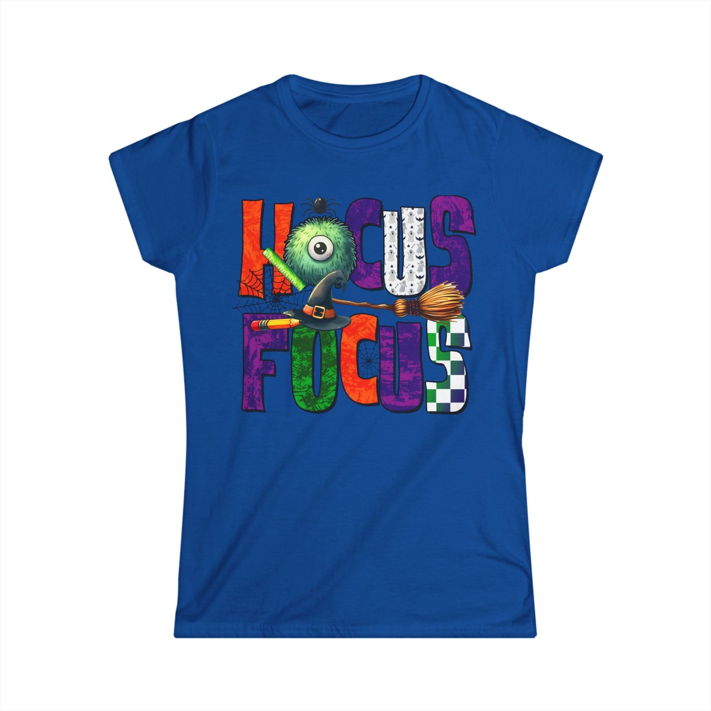 Female T-Shirt - Teacher / Halloween - Hocus Focus (01a)