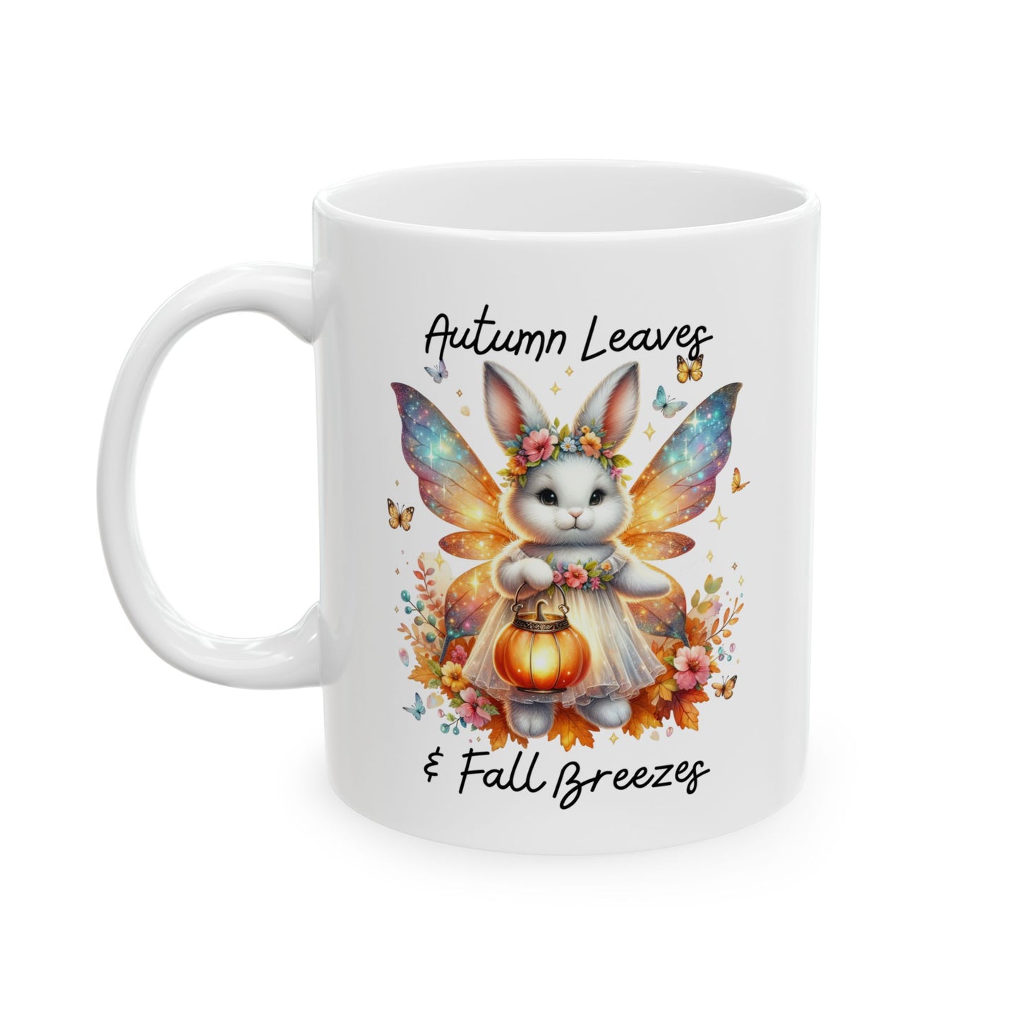 Ceramic Mug - Autumn Leaves & Fall Breezes (01a)