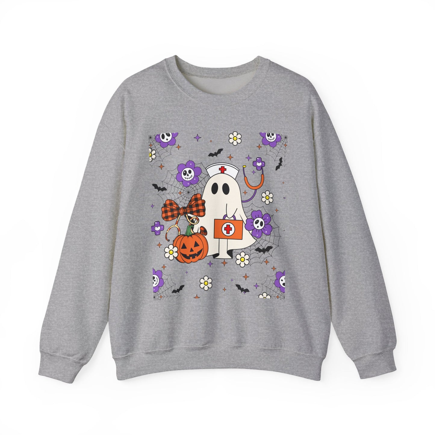 Sweatshirt - Medical / Halloween Ghost with Medical Stuff (01a)
