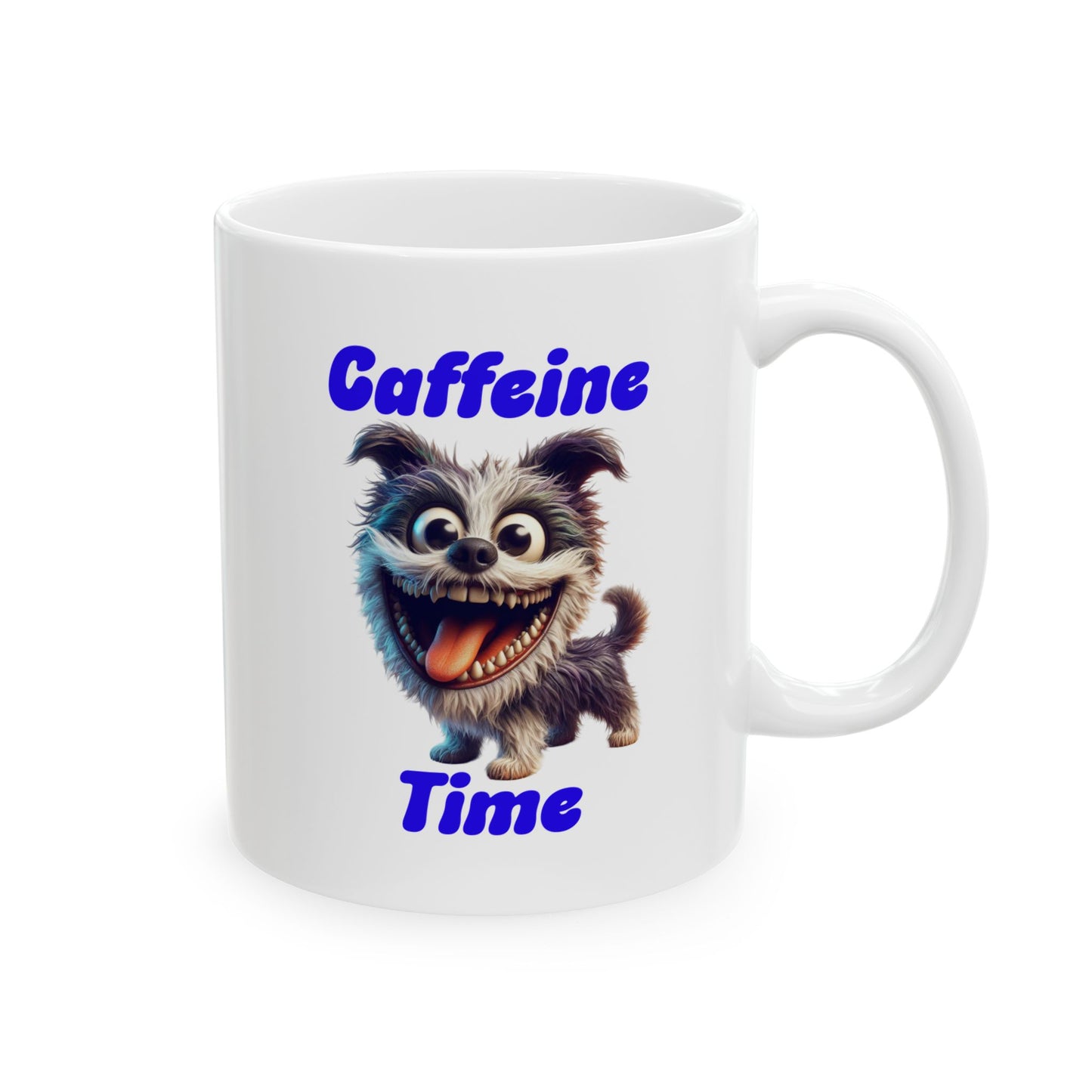Ceramic Mug - Caffeine Time with Dog (1)