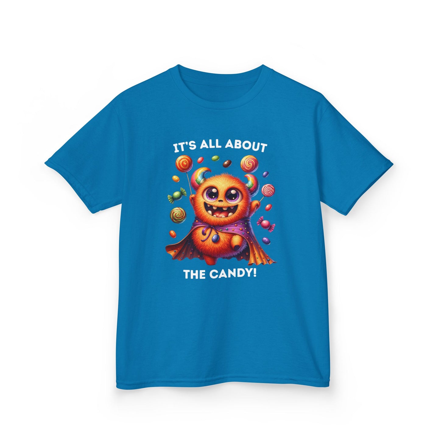 Child Tee - Halloween / Monster - It's all about the Candy! (01a)