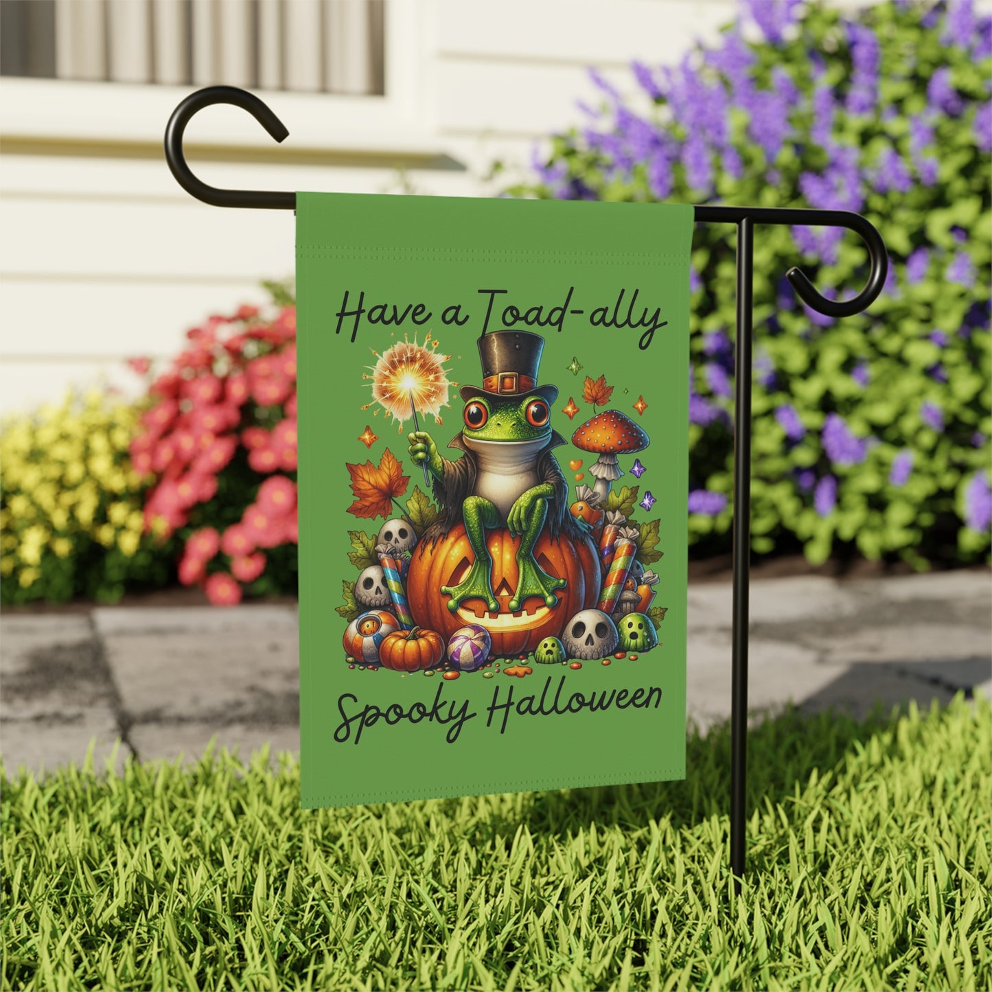Garden Flag - Halloween - Toad-ally Spooky Halloween (01a)