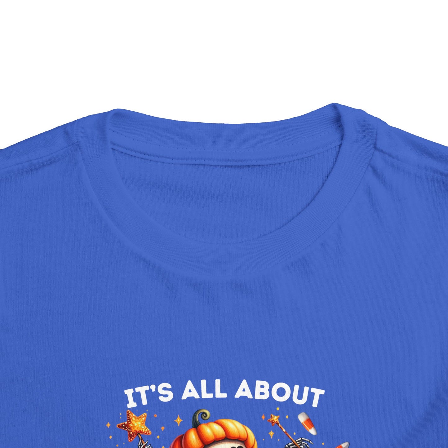 Toddler Tee - Halloween / Ballet Skeleton - It's all about the Candy! (01a)