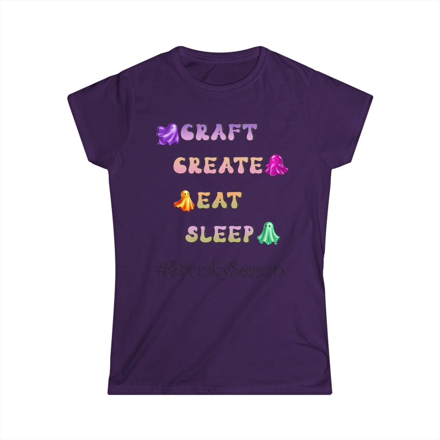 Female T-Shirt - Halloween - Craft Create Eat Sleep #spookyseason (01a)