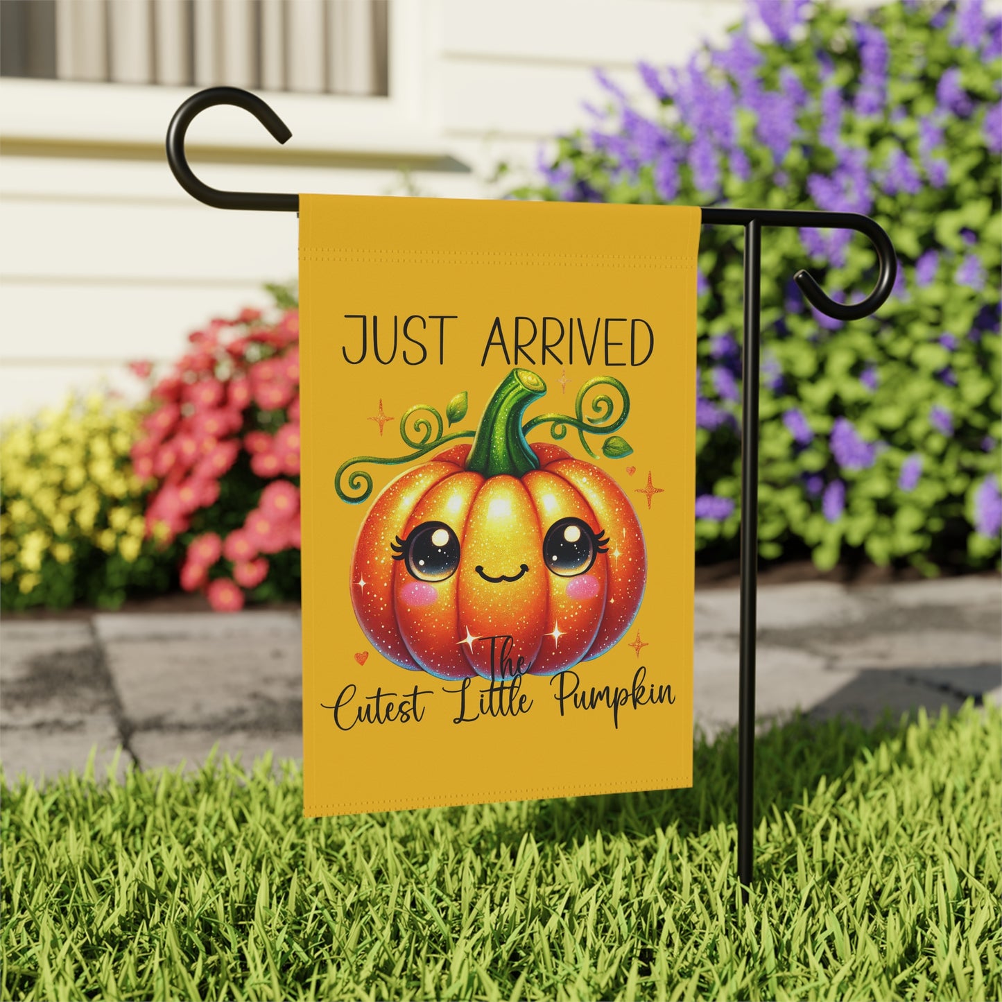 Garden Flag - Baby - Just Arrived...The Cutest Little Pumpkin (01a)