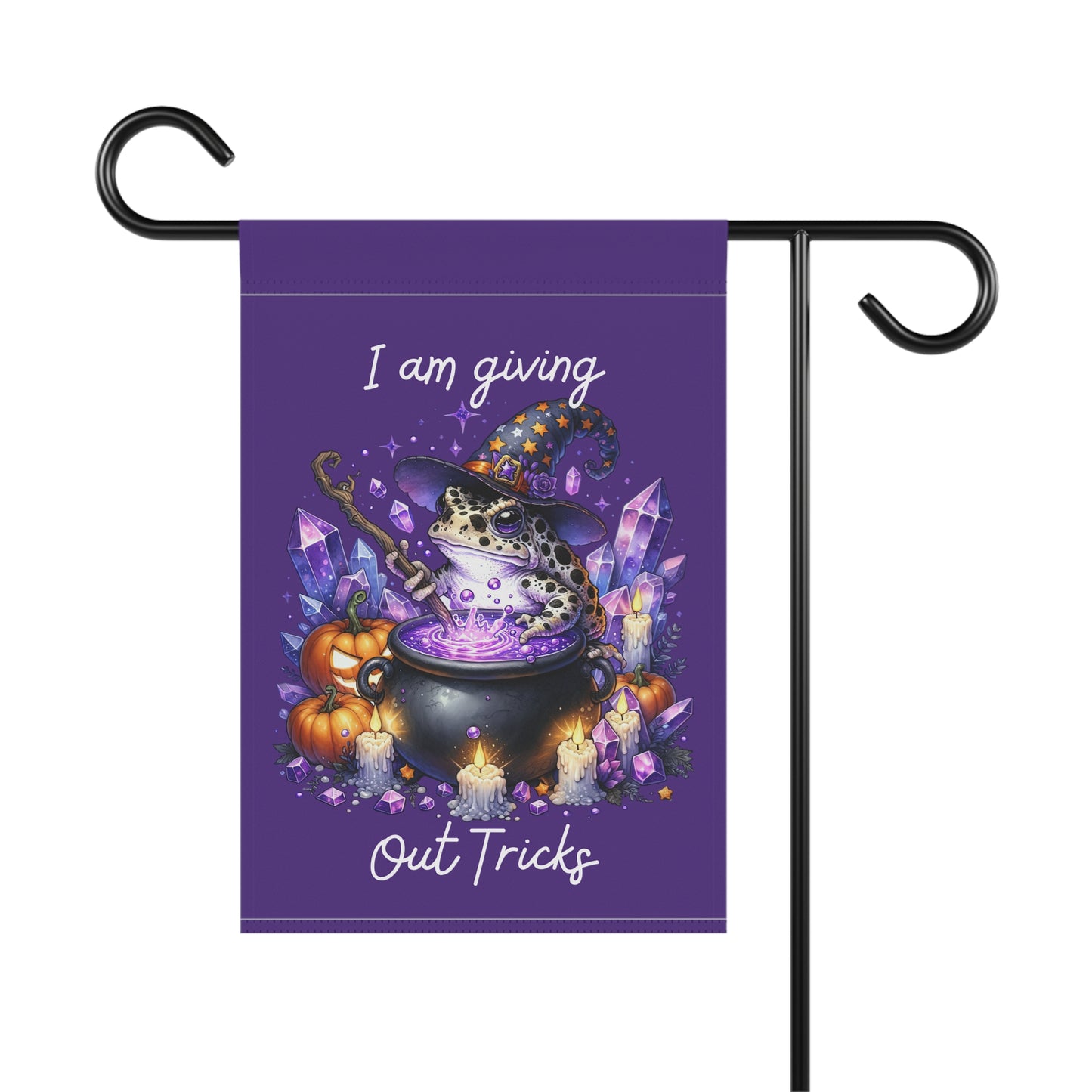 Garden Flag - Halloween - Giving Out Tricks (01a)